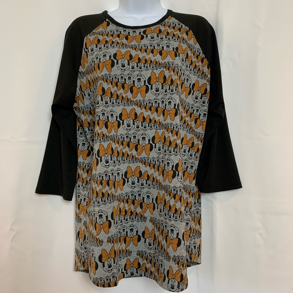 NWOT Lularoe Disney Minnie Randy 3/4 Sleeve Sz L